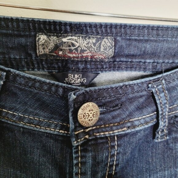 Silver Suki DIY Cropped Dark Wash Jegging - Picture 4 of 11